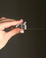 انگشتر فنری ابکاری نقره