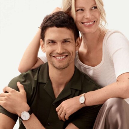 ساعت. دنیل ولینگتون بند چرمی