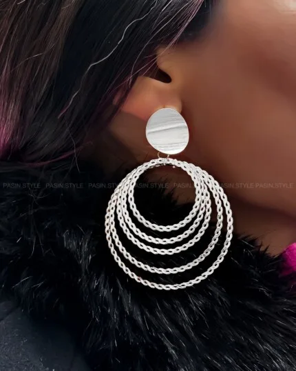 گوشواره حلقه ای چندرج ۰۰۰۵۶
