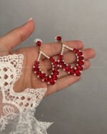 گوشواره جواهری دخترانه مجلسی