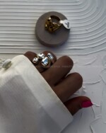 انگشتر دامله سه توپ