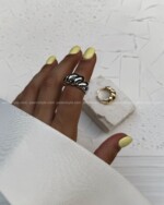 انگشتر کروسان استیل