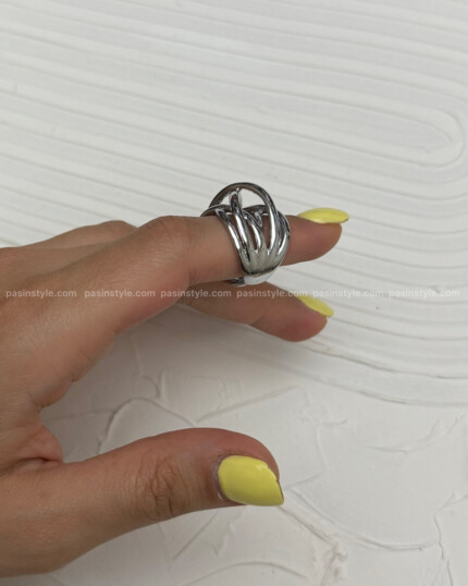 انگشتر استیل رنگ ثابت