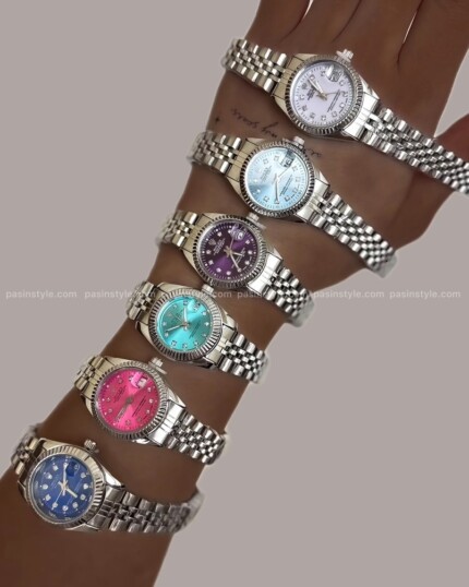 ساعت رولکس زنانه رنگی