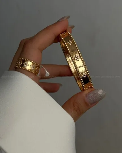 دسبتند و انگشتر ونکلیف استیل