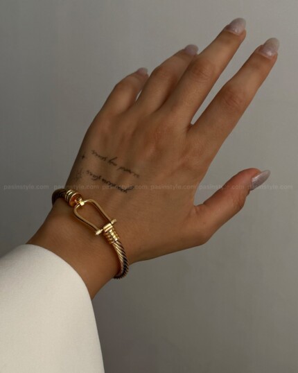 دستبند فرد آبکاری طلا