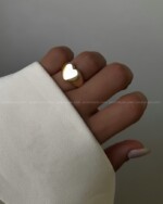 انگشتر قلب مینیمال سه بُعدی