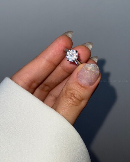 انگشتر جواهری استیل