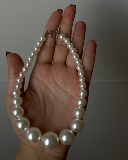 گردنبند مرواریدی فشن