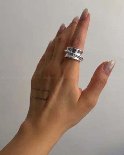 انگشتر آبکاری نقره