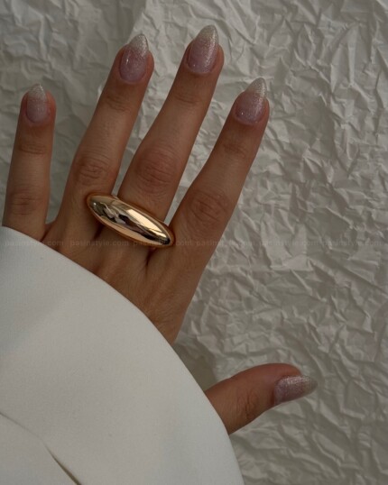 انگشتر دامله خطی استیل