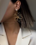 گوشواره گل مفتولی