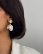 گوشواره گل صدفی