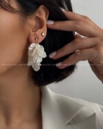 گوشواره گل صدفی