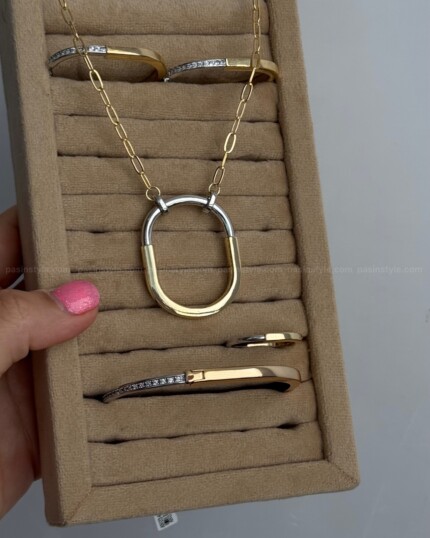 ست لاک تیفانی طرح طلا