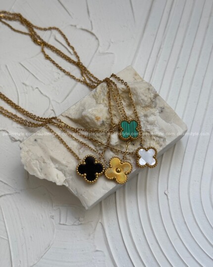 گردنبند ونکلیف تک گل