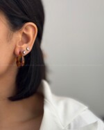 گوشواره اشکی شفاف