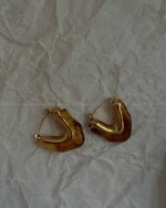 گوشواره قلب شفاف