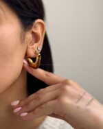 گوشواره قلب شفاف