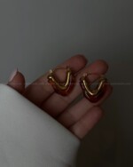 گوشواره قلب شفاف