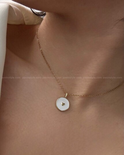 گردنبند میناکاری قلب