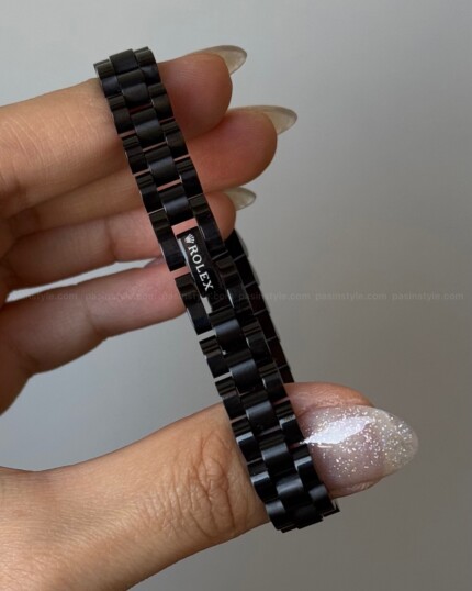 دستبند رولکس مشکی مردانه