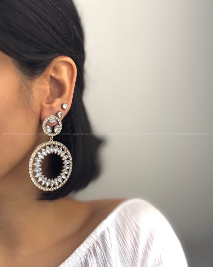 گوشواره جواهری کریستالی