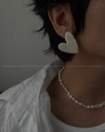 گوشواره قلب میناکاری