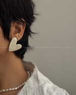 گوشواره قلب میناکاری