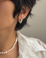 گوشواره قلب میناکاری