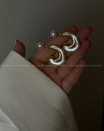 گوشواره دفرمه سفید