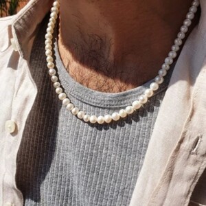 گردنبند مروارید پسرانه