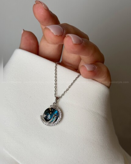 گردنبند زحل کهکشانی سواروفسکی