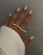 انگشتر آبکاری نقره خط