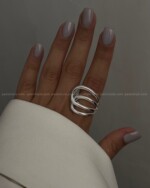 انگشتر ترند آبکاری نقره