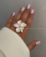 انگشتر گل میناکاری