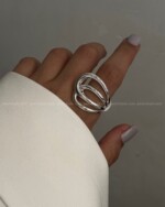 انگشتر ترند آبکاری نقره