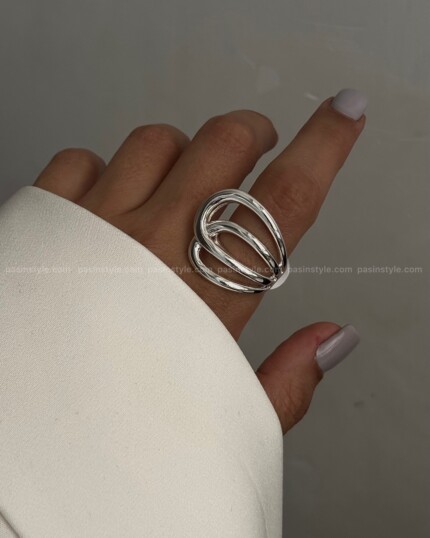 انگشتر ترند آبکاری نقره