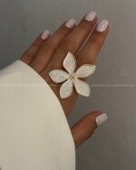 انگشتر گل میناکاری