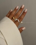 انگشتر مروارید استیل