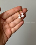 گوشواره میخی مروارید پرورشی