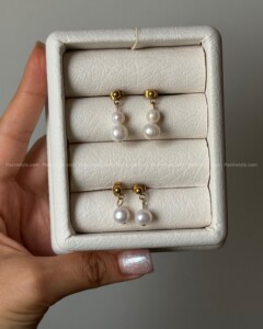 گوشواره میخی مروارید پرورشی