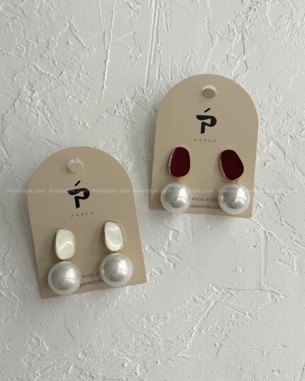 گوشواره آویز مروارید کد۰۰۳۲۷