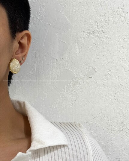 گوشواره مارپیچ میناکاری کد۰۰۳۲۶