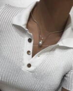 گردنبند دفرمه مروارید باروک