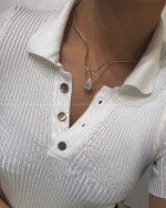 گردنبند دفرمه مروارید باروک