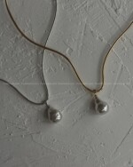 گردنبند دفرمه مروارید باروک