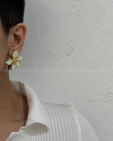 گوشواره گل میناکاری