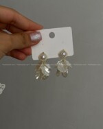 گوشواره گلبرگ صدفی