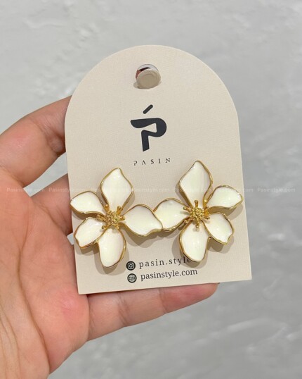 گوشواره گل میناکاری